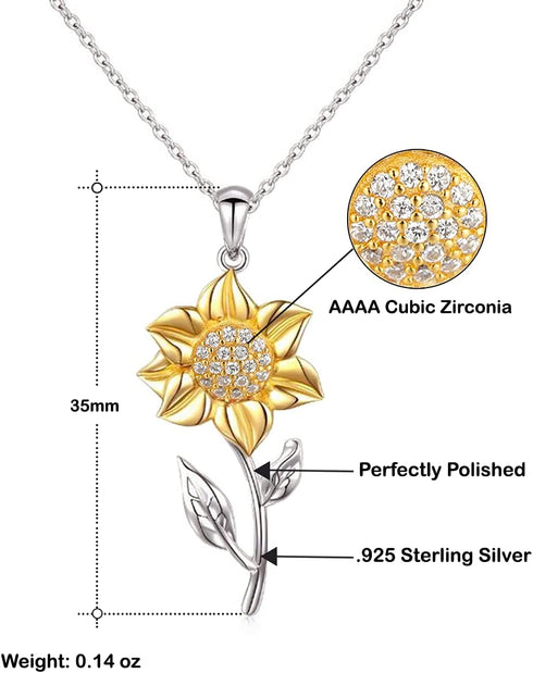 Generic Happy Anniversary to My Lovely Wife. You're My Lobster, and I'm! Sunflower Pendant Necklace, Wife Jewelry