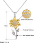 Generic Happy Anniversary to My Lovely Wife. You're My Lobster, and I'm! Sunflower Pendant Necklace, Wife Jewelry