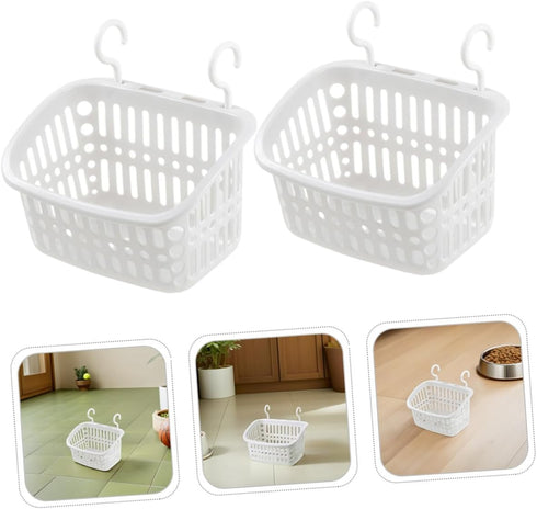4pcs Hammock Chinchilla Small Animal Hanging Bed with Hooks, Rodent Cage Storage Basket, Soft Hideout for Hamster