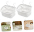 4pcs Hammock Chinchilla Small Animal Hanging Bed with Hooks, Rodent Cage Storage Basket, Soft Hideout for Hamster
