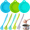 8 PACK Can Lids - Pet Food Can Cover and Food Mixing Spoons, Fits Most Standard Size Dog and Cat Cans