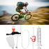 Hydraulic Bleed Kit, Mountain Bike Disc Brake Repair Tool Kit with Syringe Hose Anti Reverse Clamp Funnel Bumper
