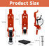 Bazen 4 PCS Shovel Rack- Perfect Overlanding Gear and Off-Road Accessory for Trucks- Securely Mounts on Roof Rack- Tool