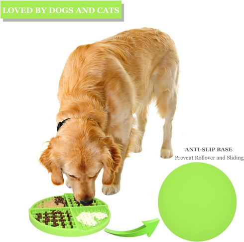 Bangp Licking Mat for Dogs and Cats - Heavy-Duty Puzzle Mat for Boredom Anxiety Reduction, Perfect for Treats