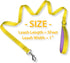 PHOEPET 5 Feet Dog Leash - Soft Padded Handle, Dual-Side Reflective, Fit for Hiking, Training, Camping (Yellow + Baby