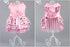 Hdwk&Hped Dog Dress with Leash Ring, Princess Multi-Layer Pleated Skirt for Small Dog Puppy Cat (Pink #1)