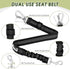 SlowTon Dog Seat Belt Harness for Car, Dog Car Harness Adjustable Mesh Breathable & Dog Seatbelt Safety Tether