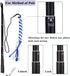 Flirt Pole for Dogs, Interactive Teaser Wand with Fleece Rope Toy for Chase and Tug of War