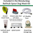 Wondurdog Bathtub Spout and Garden Hose Attachment Dog Wash Kit w/Splash Shield and Rubber Scrubbing Teeth. Tub Spouts
