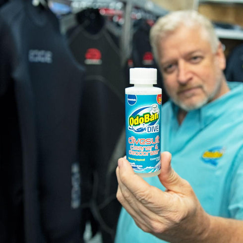 OdoBan Dive No-Rinse Wetsuit Cleaner Concentrate, 4-Pack, 4 Ounces Each
