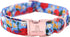 Lionheart glory Floral Print Dog Collar with Bowtie, Adjustable Soft Collars for X-Small to Large Dogs