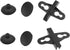 20Pcs Aquarium Isolation Plate Suction Cup Divider Holders Bracket, Plastic Sheet Divider for Fish Tank (Black)