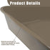 Blaucasa 2 Pack 20" 15" Extra Large Dog Litter Box Pan Tray (ABS Material), Low Entry Jumbo Senior Litter Boxes