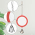 Hypeety Pet Bird Mirror with Bell Interactive Parrot Toy for Cockatiel Parakeets Canaries