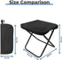 YFFFOVSSS 1.4Lbs 220Lbs Portable Folding Camping Stool - Ultra Lightweight, Heavy Duty, Reinforced Steel Frame, Quick
