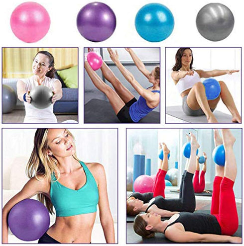 Pilates Balls 9 Inch - Small Exercise Ball for Physical Therapy, Between Knees for Rehab, Barre, Core, Stability & Yoga