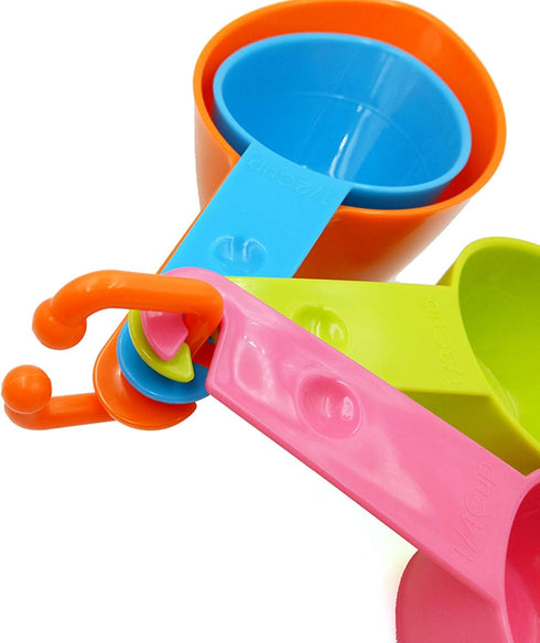 Rypet Dog Food Scoop Set of 4, Plastic Measuring Cups for Dog, Cat and Bird Food