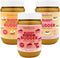 Carrot Cake + Red Velvet + Banana Split BUDDY BUDDER, 100% Natural Dog Peanut Butter, Healthy Treat, Made in USA (set