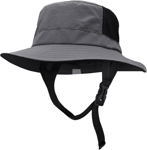 Surf Bucket Hat Waterproof Sun Hat with UPF 50+ UV Protection, Adjustable Chin Strap for Water Sports, Surfing