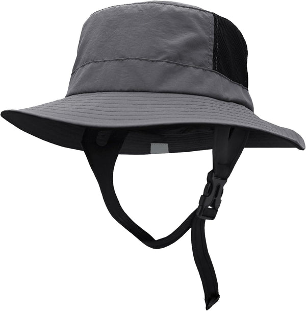 Surf Bucket Hat Waterproof Sun Hat with UPF 50+ UV Protection, Adjustable Chin Strap for Water Sports, Surfing