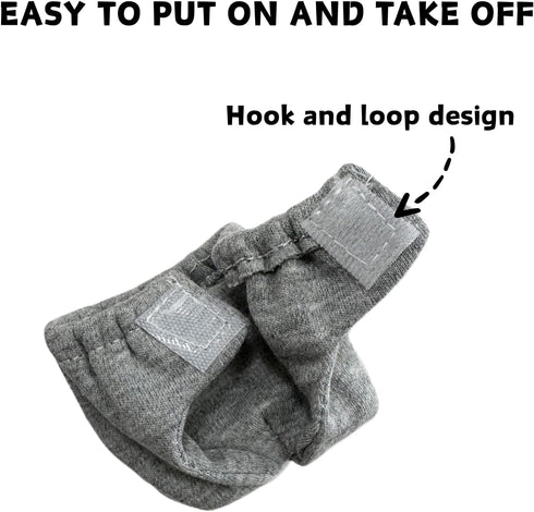 (3 Pack, (3.9" 6.3"), Count, 3) Washable Squirrel Diapers - Extra Small Reusable Pet Cloth Diapers Highly Absorbent