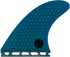 UPSURF M Size Tri Fin Surfboard Fin Set, Fiberglass+Honeycomb (White/Blue/Orange)