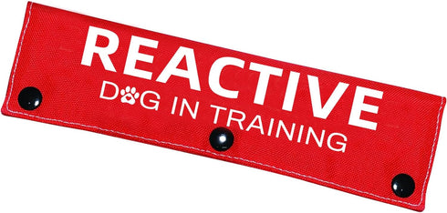 Reactive Dog in Training Funny Red Leash Sleeve Wrap, Dog Accessories for Puppy Owners