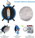 Idepet Dog Play Mat, Puppy Toy Mat with Chew Toys, Interactive Toy for Small Medium Dogs and Cats, All-in-One (Turtle)