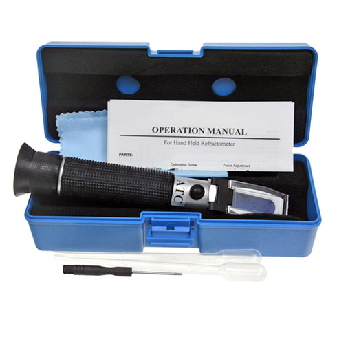 Aquarium Salinity Refractometer with ATC Function, Saltwater Test Kit for Seawater, Dual Scale