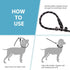 Slip Leads Dog Leash, 4/5/6 FT with Comfortable Handle, Heavy Duty Reflective Rope Training Leash (1/2''- 4FT, Black)
