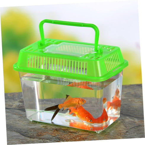 Plastic Turtle Fish Tank Handheld Aquarium | Reptile Storage Nest for Bearded Dragon Habitat
