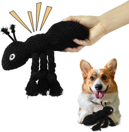 Ant Plush Dog Toy, Interactive Chew Toy for Small and Medium Dogs with Stuffing and Scream