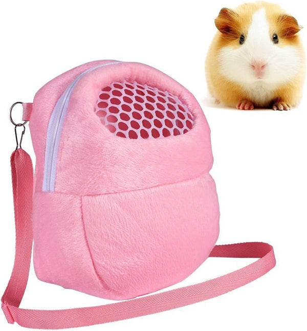Portable Pet Dog Carrier Bags, Breathable African Hedgehog Hamster Handbags, Puppy Cat Travel Backpack (S Size: 17x12cm)