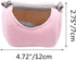 Dwarf Hamster Carrier Bag, Portable Cylinder Warm Outdoor Bag with Adjustable Shoulder Strap (Pink)