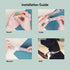 Rifle Paper Co. Airtag Dog Collar Holder, Waterproof Airtag Case, Unique Floral Design for Dog Collar