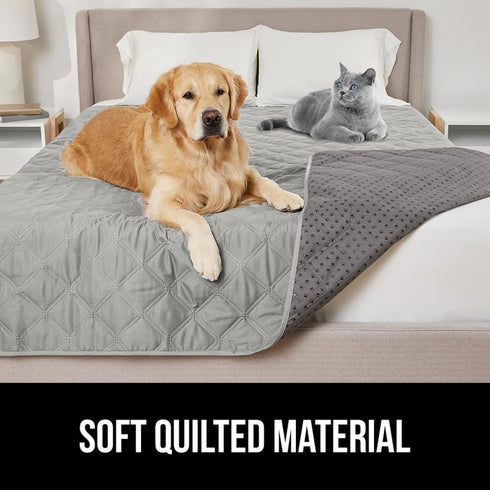 Gorilla Grip 100% Waterproof Dog Blanket, Pet Friendly Throw for Small Dogs, Leakproof Washable Couch Cushion Protector