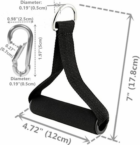 Premium Exercise Pull Handles - Fitness Equipment Replacement Handles for Pilates, Yoga, Strength Training