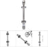 Wheel Hub Axle, Metal Quick Release Skewer for Bike Repair, Front Rear Solid Shaft Lever