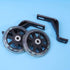 Garneck Bike Holder 2pcs Training Wheels Stabilizer Mute Flashing Wheel for 12 Inch Bracket Kids Bikes (Black)