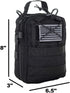 LINE2design First Aid (Ifak) Pouch EMS Bag - Tactical EDC Rescue Utility Gear IFAK Bags for Hiking, Includes USA Patch