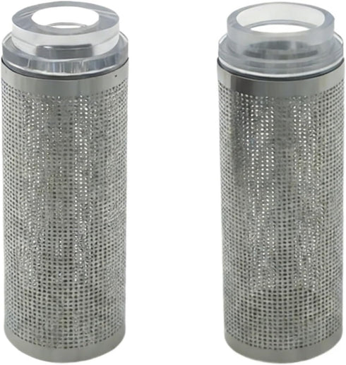 baoauh Aquarium Stainless Steel Mesh Filter Guard 10pcs Stainless Steel Shrimp Tank Filter