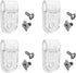 Football Helmet Clips Screws Nuts - Compatible with Schutt F7 & Riddell for Repairing Youth Football Helmets