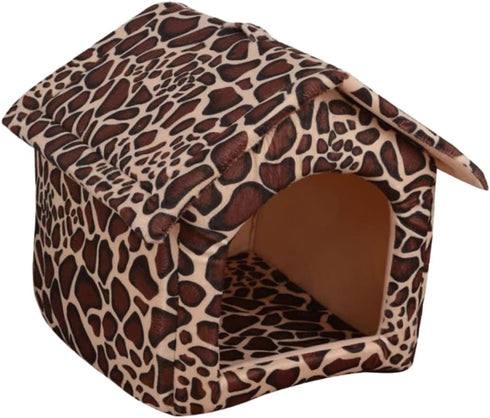 balacoo Dog Bed House, Kitten Bed for Small Dogs, Indoor Tent Bed, Warm Pattern House for Pets, Creative Tent