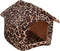 balacoo Dog Bed House, Kitten Bed for Small Dogs, Indoor Tent Bed, Warm Pattern House for Pets, Creative Tent