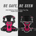 BARKBAY No Pull Dog Harness, Heavy Duty Reflective Front Clip with Easy Control Handle for Large Dogs (Pink, L)