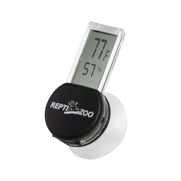REPTI ZOO Reptile Terrarium Thermometer Hygrometer, Digital LCD Display, Pet Rearing Box