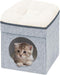 B FSOBEIIALEO Cat House Cube Small Dog Cubes For Indoor Cats Folding