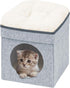 B FSOBEIIALEO Cat House Cube Small Dog Cubes For Indoor Cats Folding