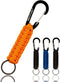 Keychain Paracord Carabiner Clip, Braided Tactical Rope Key Chain Strap for Car Keys, Backpack Camping Hiking