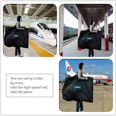 HUNTVP Bike Travel Bag - Bicycle Transport Carrying Case for 26-29inch Folding Bike